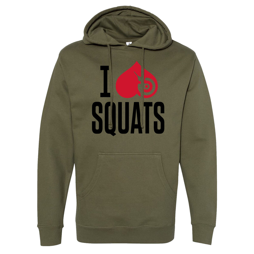 I Love Squats Men's Hoodie