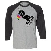 Technicolor Unicorn Baseball T-Shirt