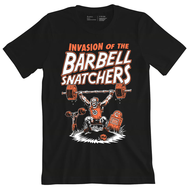 Invasion of the Barbell Snatchers Men's T-Shirt