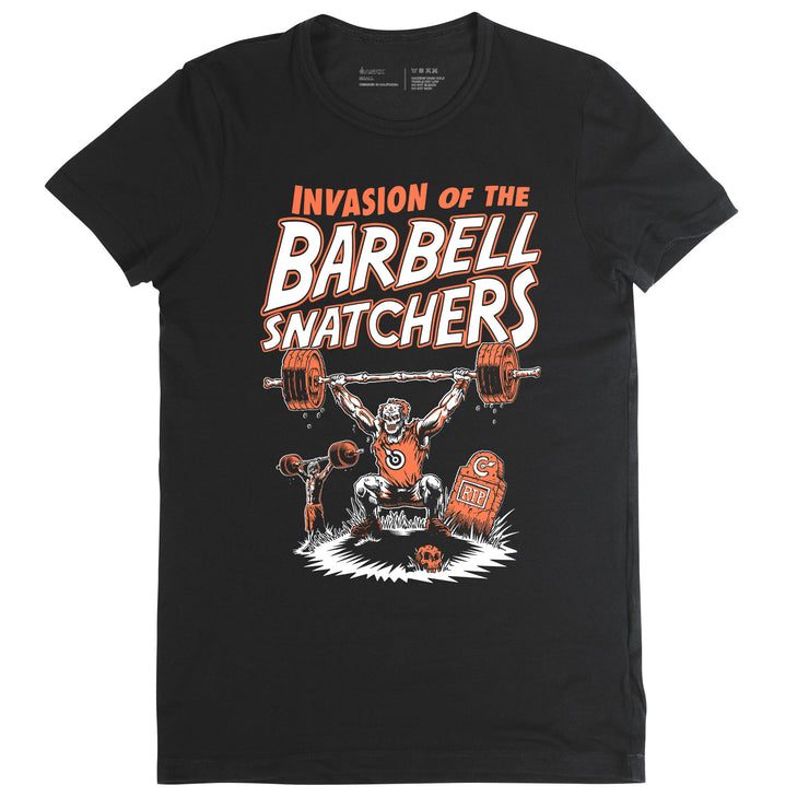 Invasion of the Barbell Snatchers Women's T-Shirt